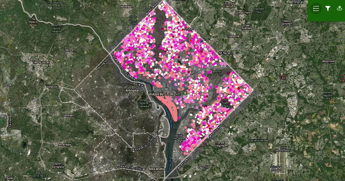 Here S Our Updated D C Cherry Blossom Map Casey Trees
