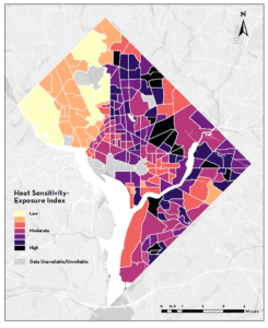 DC Heat Sensitivity and Exposure Map