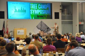 Mark Buscaino in 2012 speaking at a tree symposium.