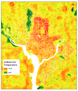 DC's August Ambient Afternoon temperatures