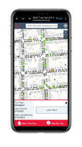 DC's tree watering app screenshot
