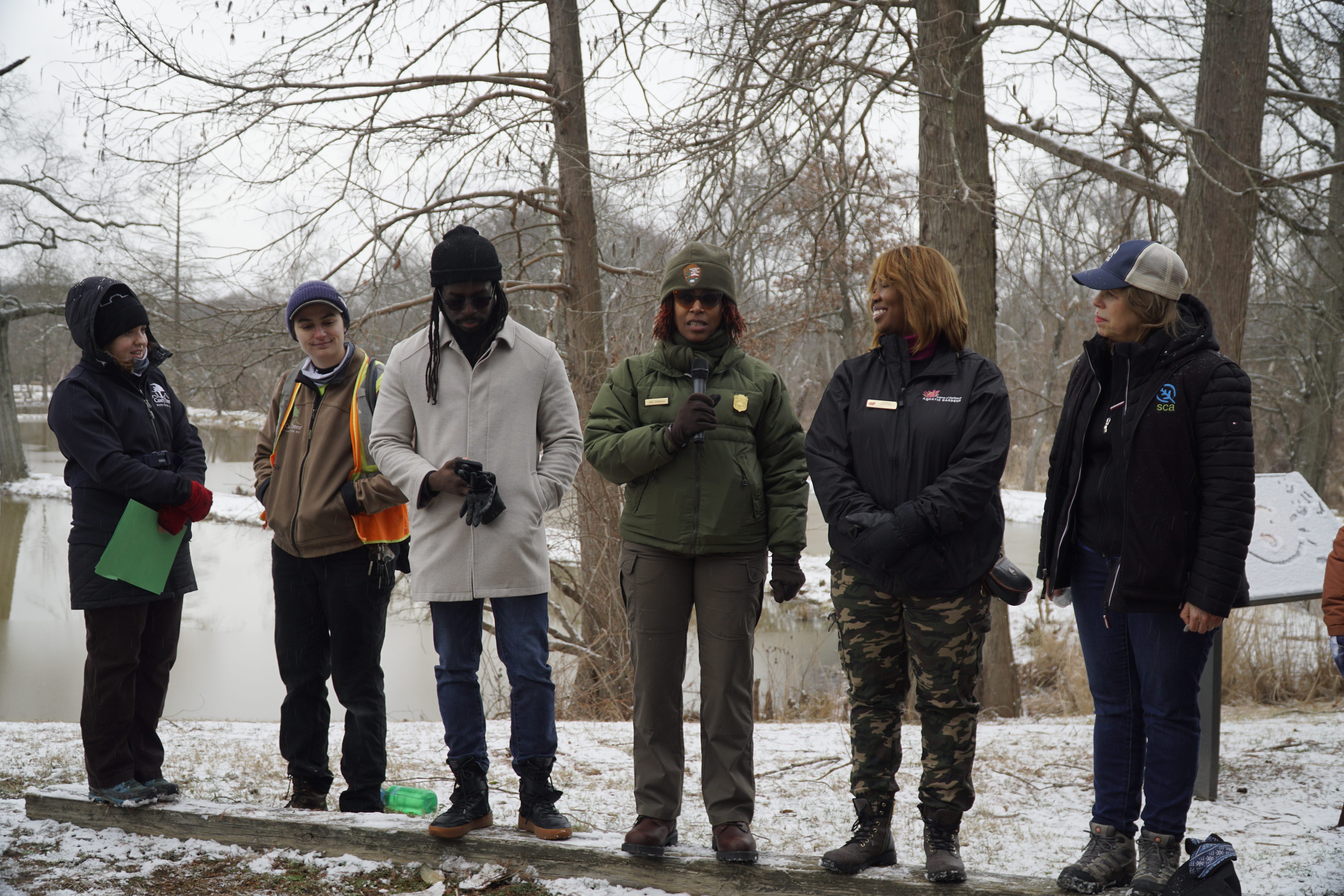 Opening statements for MLK Day at Kenilworth Aquatic Gardens.