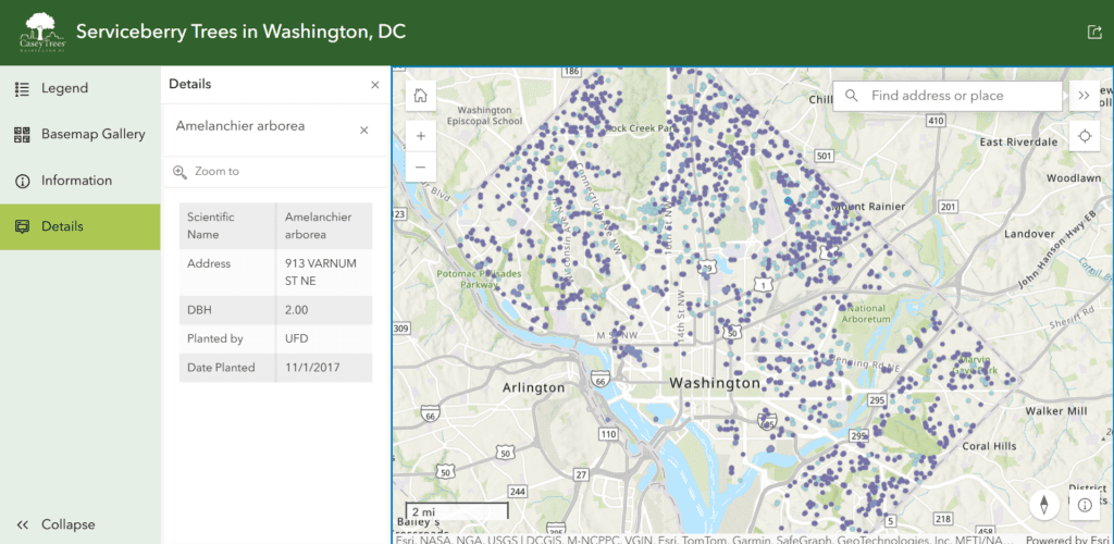 Serviceberry Map