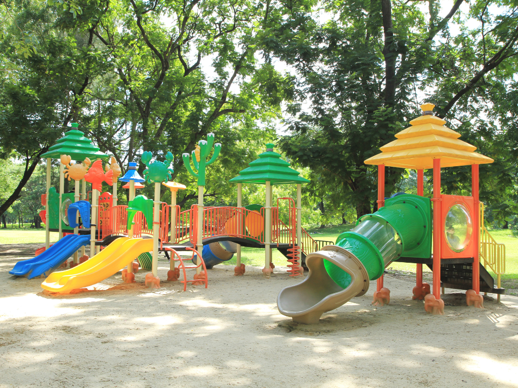 Playground with shade