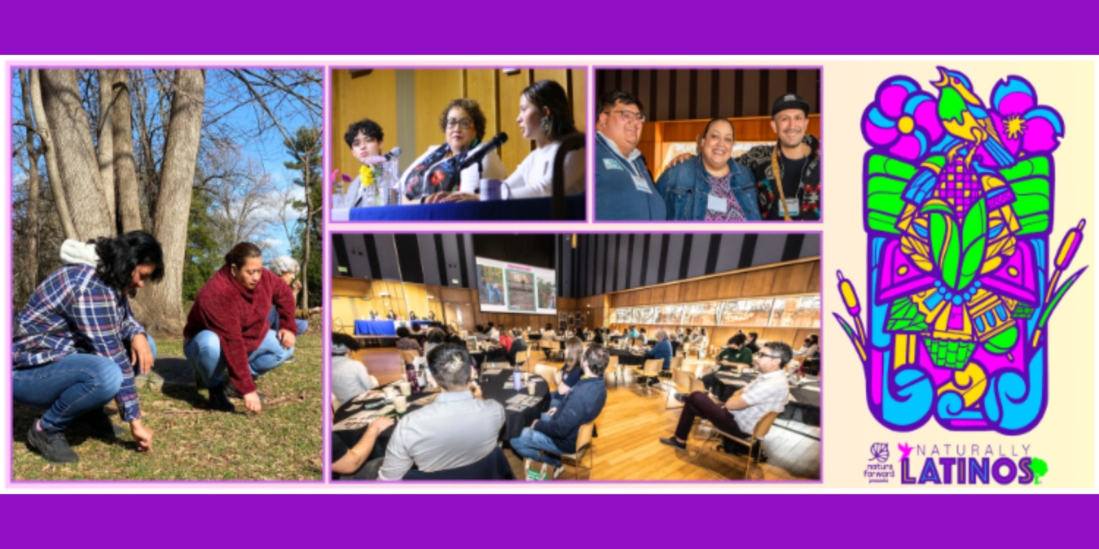 Banner promoting Naturally Latinos conference