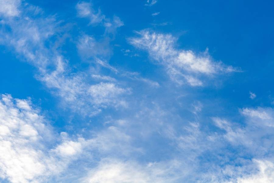 Clouds in the sky.